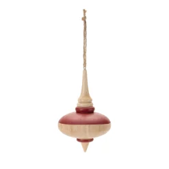 Turned Wood Ellipse Ornament< Best