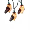 UL 10-Light Brown Owl Light Set<Kurt Adler New