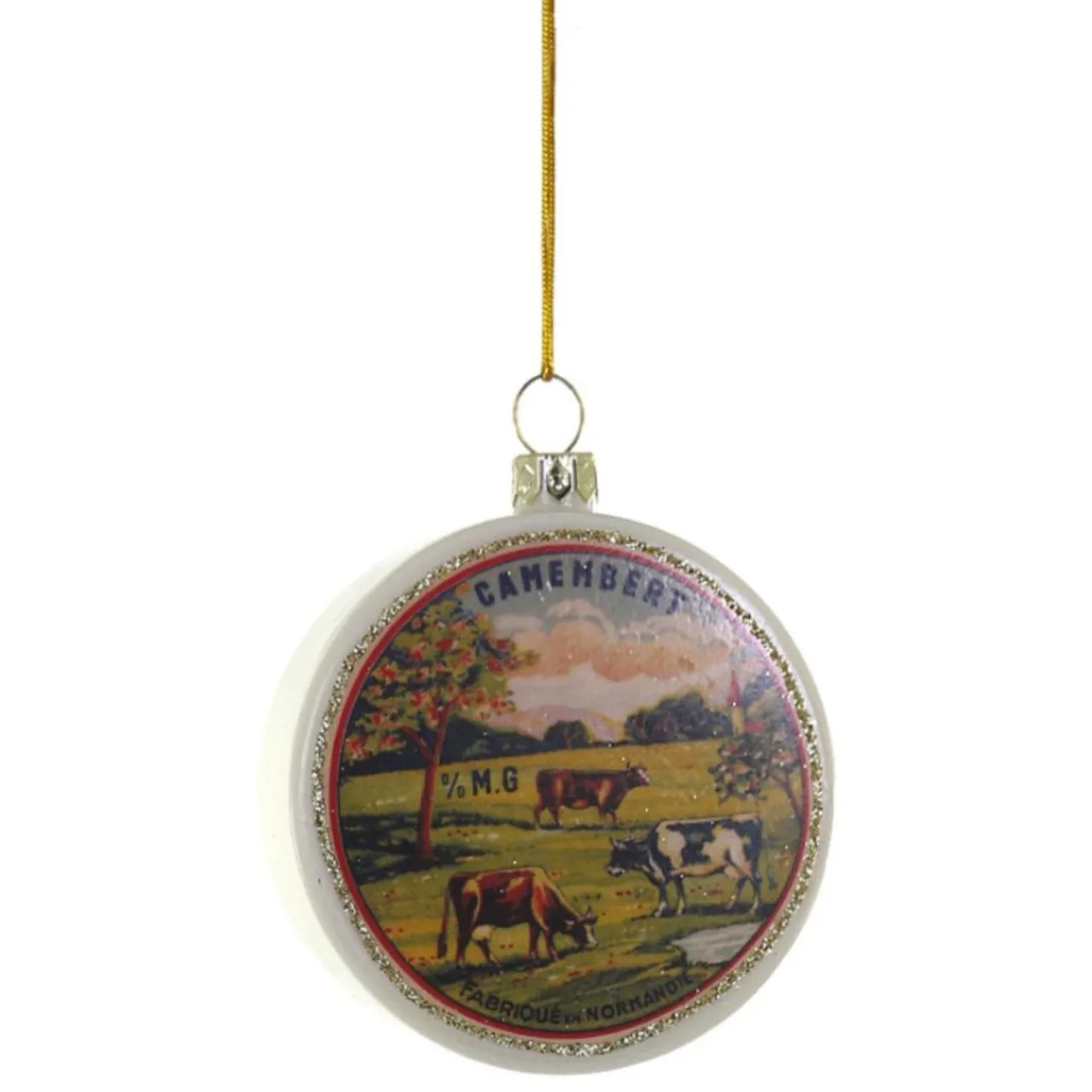 Vintage Camembert Cheese Ornament<Cody Foster & Co. New
