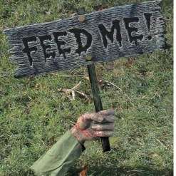 Warning From Below Feed Me Sign< Fashion