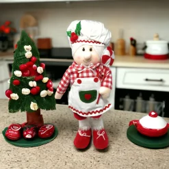 Whimsical Plush Mrs. Claus Chef Stander< Sale