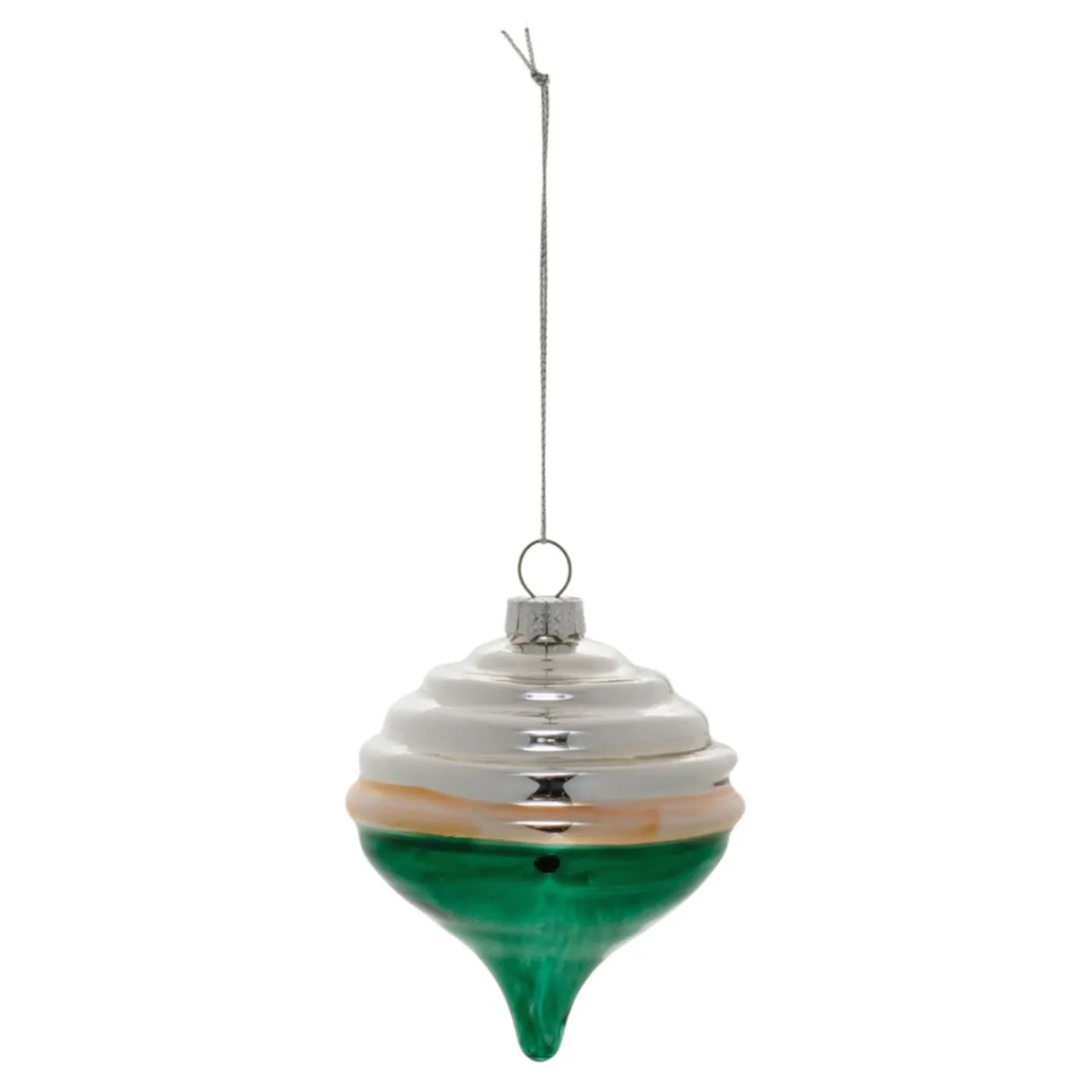 White and Green Onion Ornament< Sale