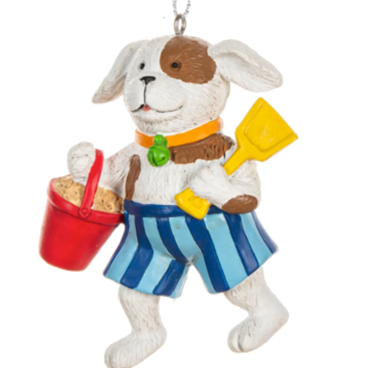White Beach Dog Ornament< Discount