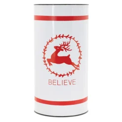 White Believe Holiday Container< Fashion