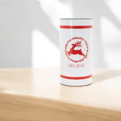 White Believe Holiday Container< Fashion