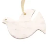 White Dove Cow Horn Ornament< Best