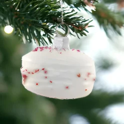 White Macaron Christmas Ornament<Cody Foster & Co. Online