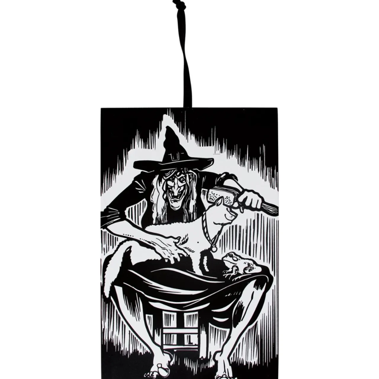 Witch And Cat Wall Hanger< Discount