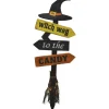 Witch Way To Candy Witches Broom Halloween Sign< New