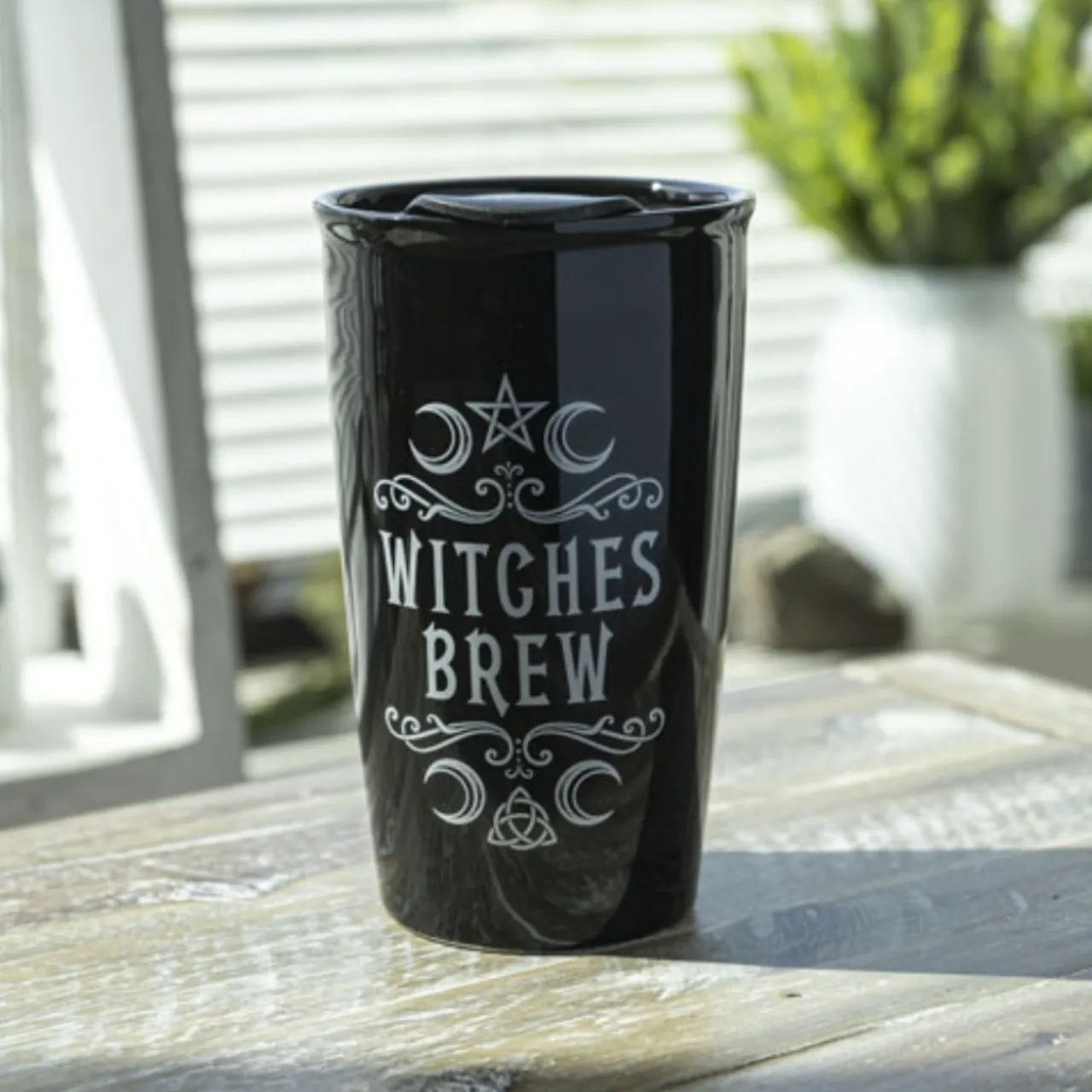 Witches Brew Ceramic Travel Mug< New