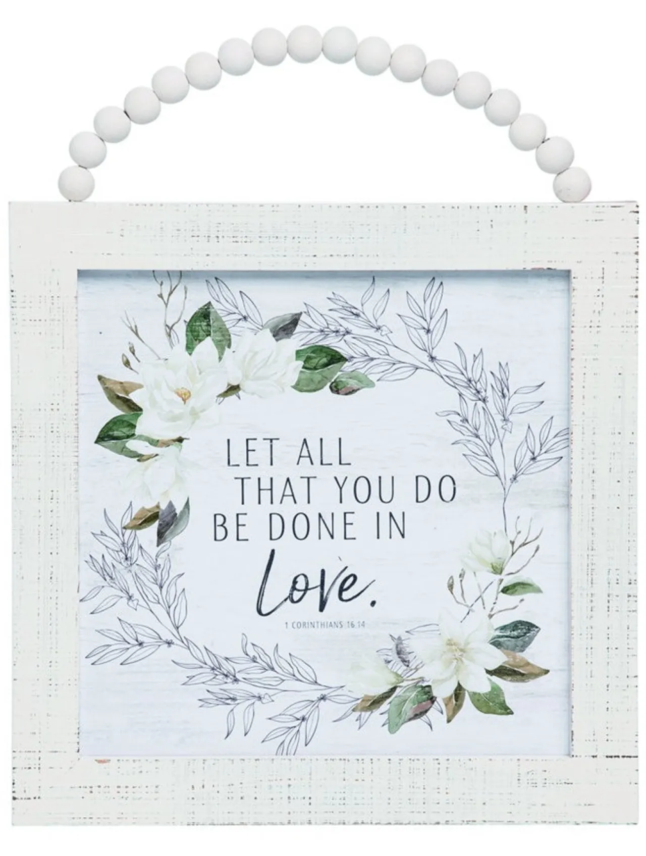Wooden Decor "Let All That You Do Be Done In Love"< Fashion