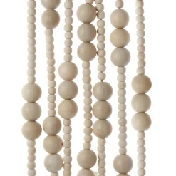 Wooden Natural Bead Garland<Kurt Adler Best