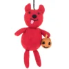 Wool Red Animal Trick or Treat Ornament< Sale