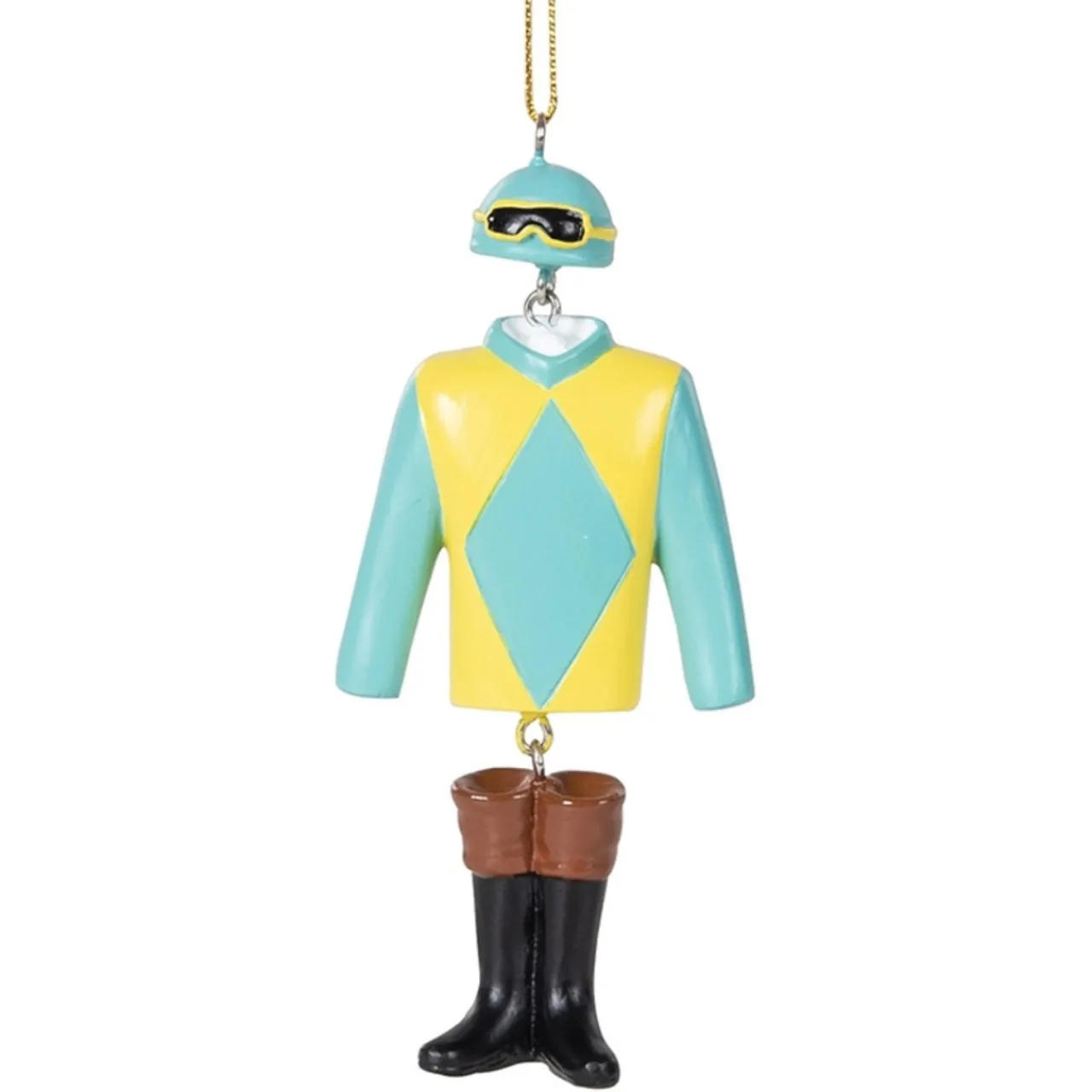 Yellow And Blue Jockey Silks Hanging Ornament< Hot