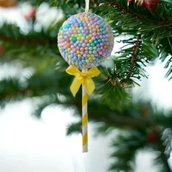 Yellow Stick Bubblegum Ball Lollipop Ornament<Kurt Adler Best